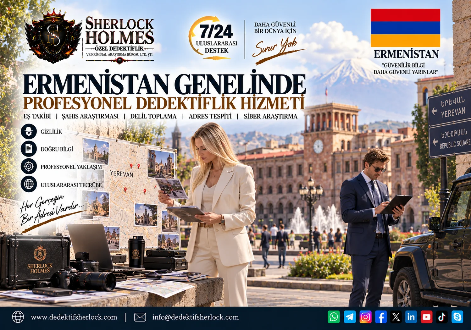 Ermenistan Özel Dedektiflik Hizmetleri | Profesyonel Araştırma ve Takip Çözümleri