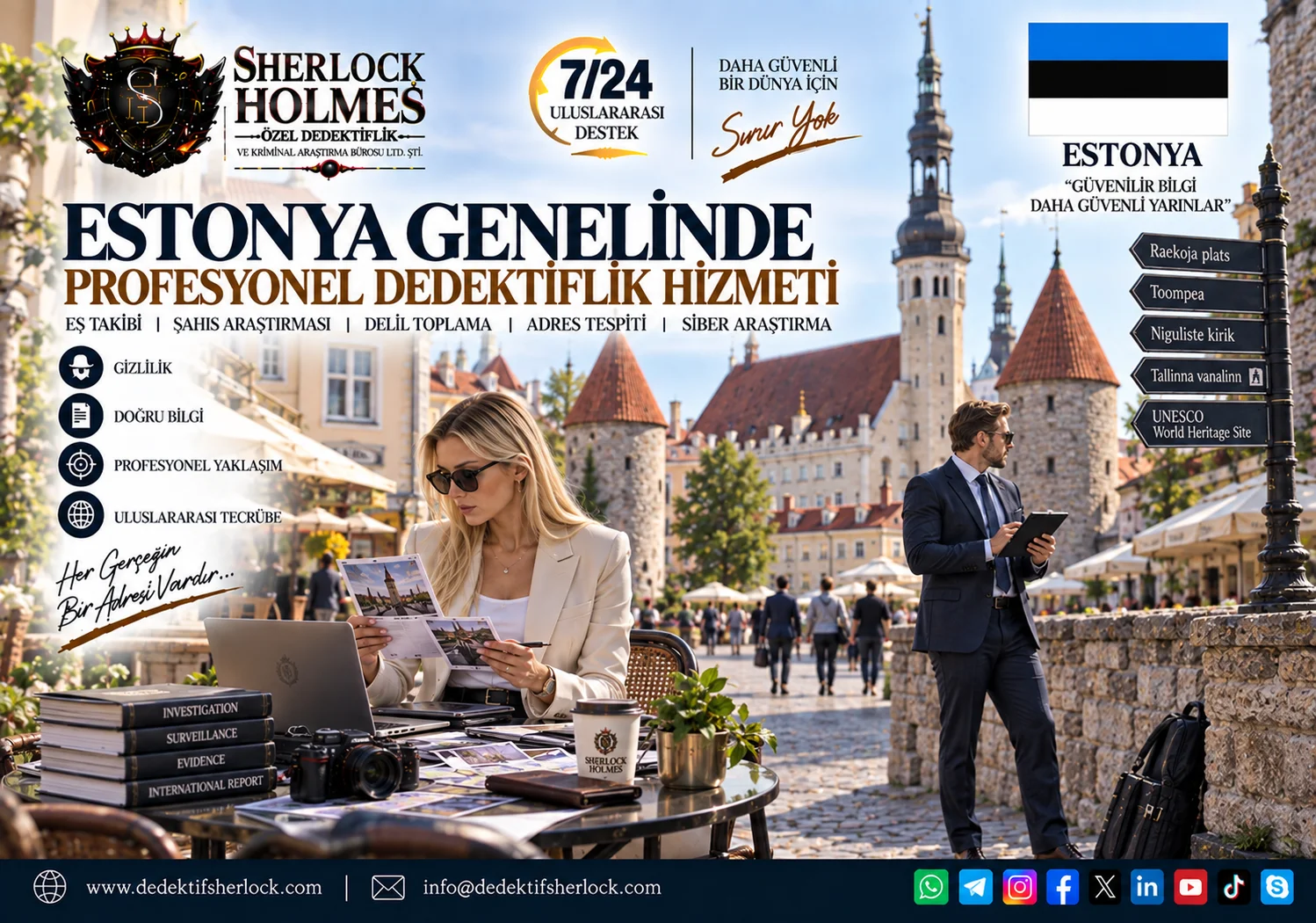 Estonya Özel Dedektiflik Hizmetleri | Profesyonel Araştırma ve Takip Çözümleri