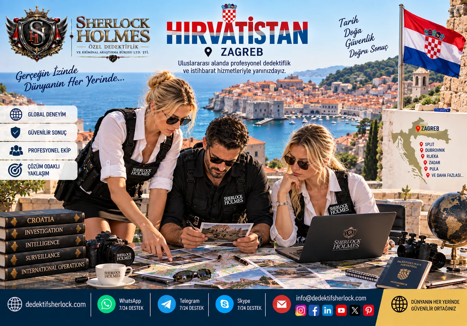 Hırvatistan Özel Dedektiflik Hizmetleri | Adriyatik Profesyonel Araştırma ve İstihbarat Çözümleri