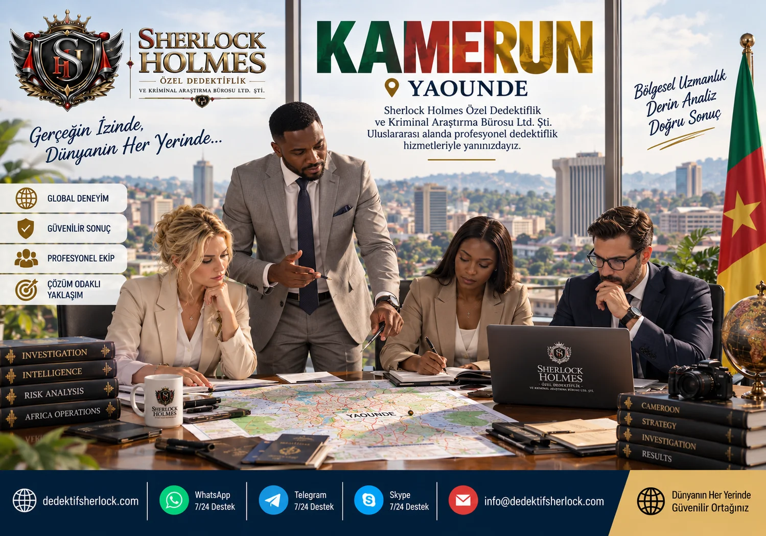 Kamerun Özel Dedektiflik Hizmetleri | Profesyonel Araştırma ve Takip Çözümleri
