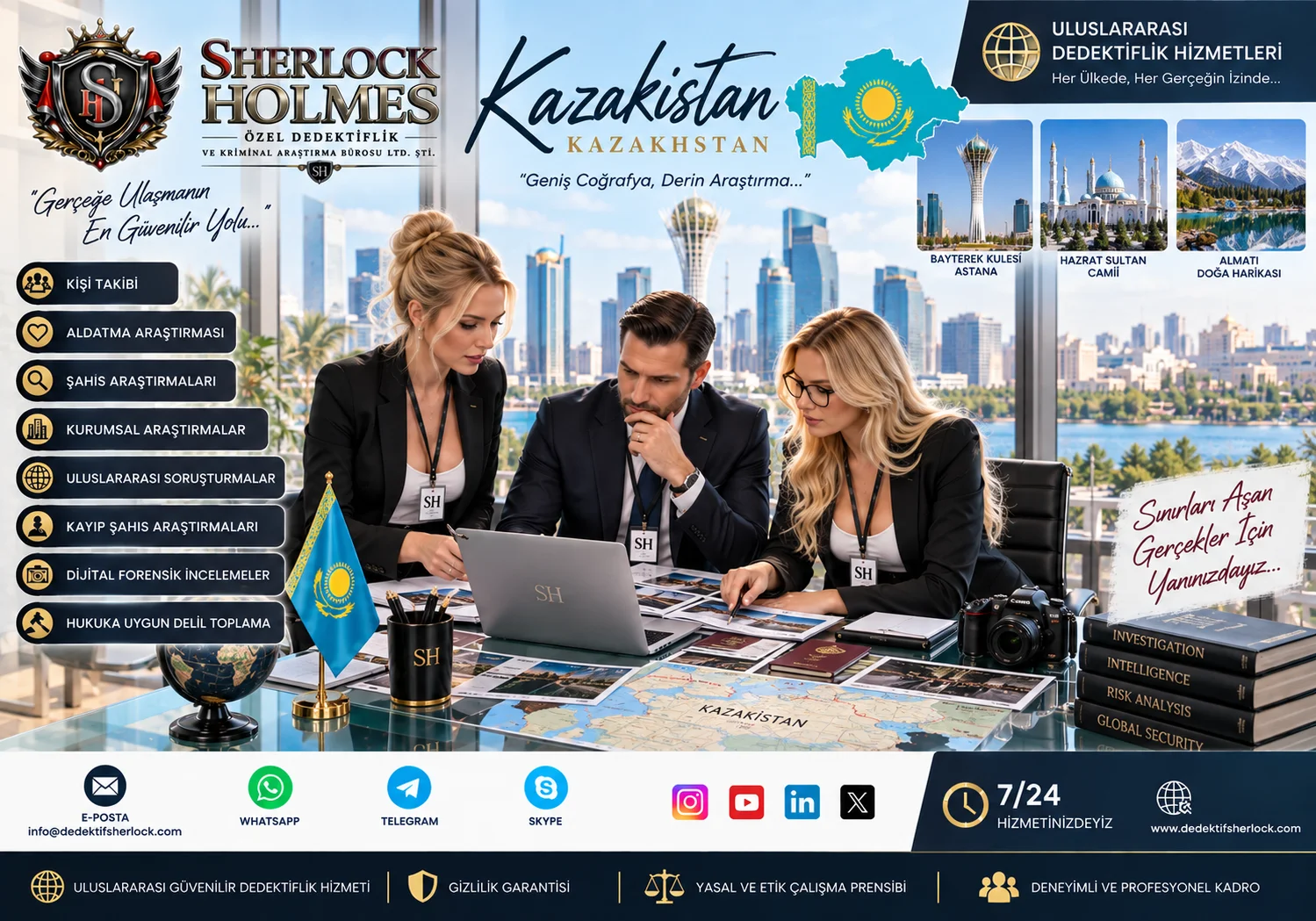 6. Kazakistanda Özel Dedektif Fiyatları