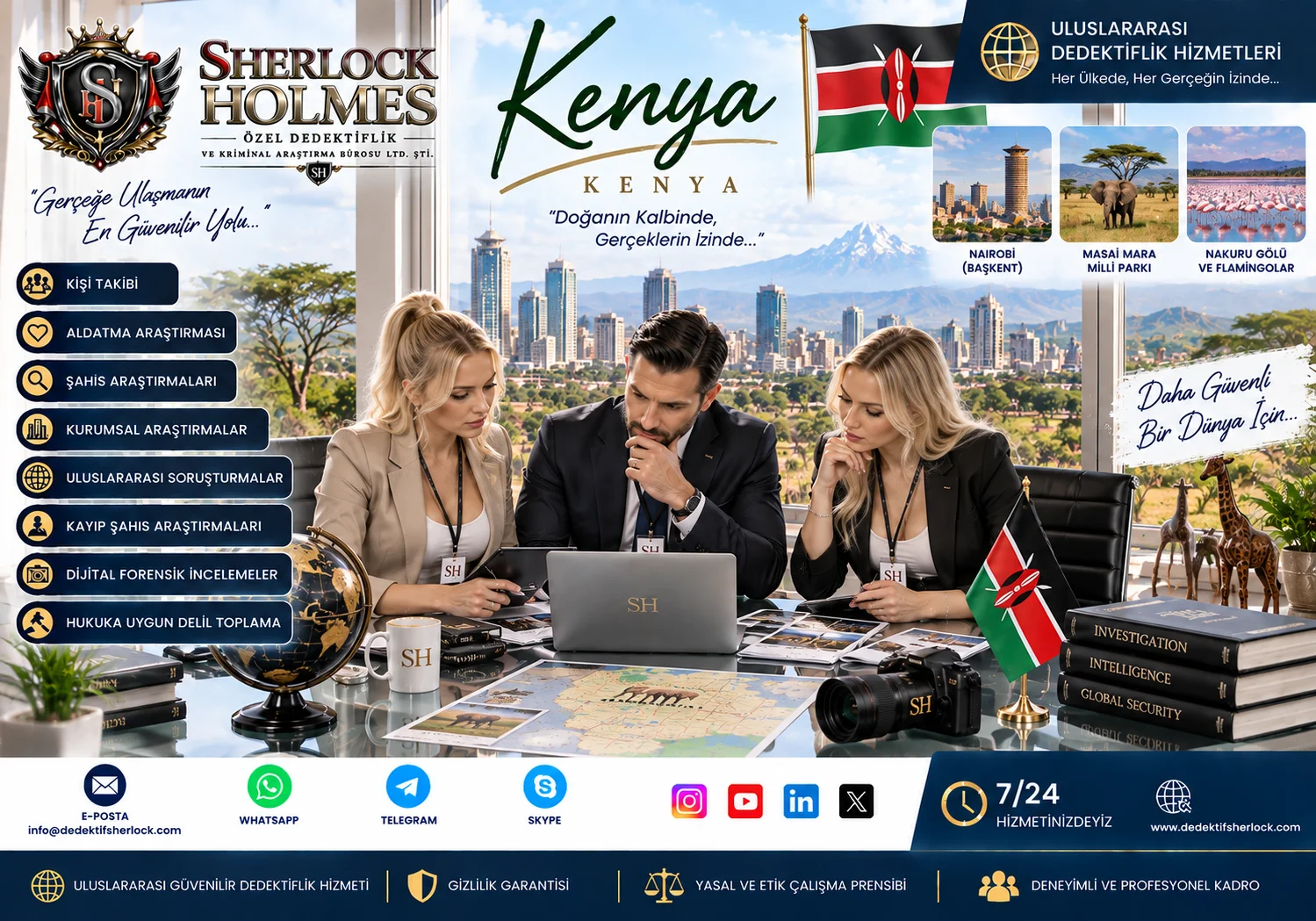 Kenya Özel Dedektiflik Hizmetleri | Profesyonel Araştırma ve Takip Çözümleri