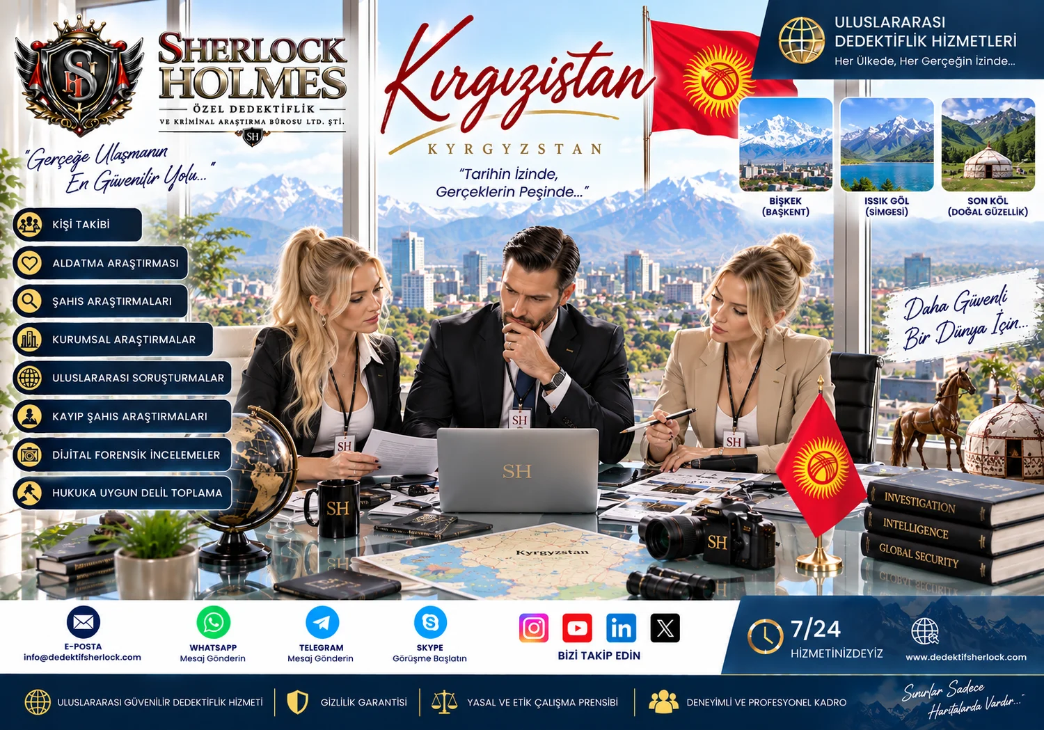 Kırgızistan Özel Dedektiflik Hizmetleri | Profesyonel Araştırma ve Takip Çözümleri