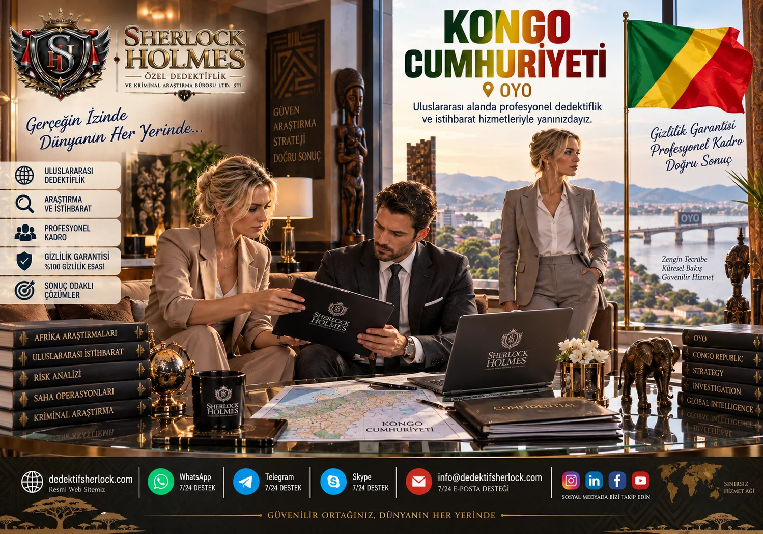 6. Kongoda Özel Dedektif Fiyatları ve Dedektiflik Ücretleri