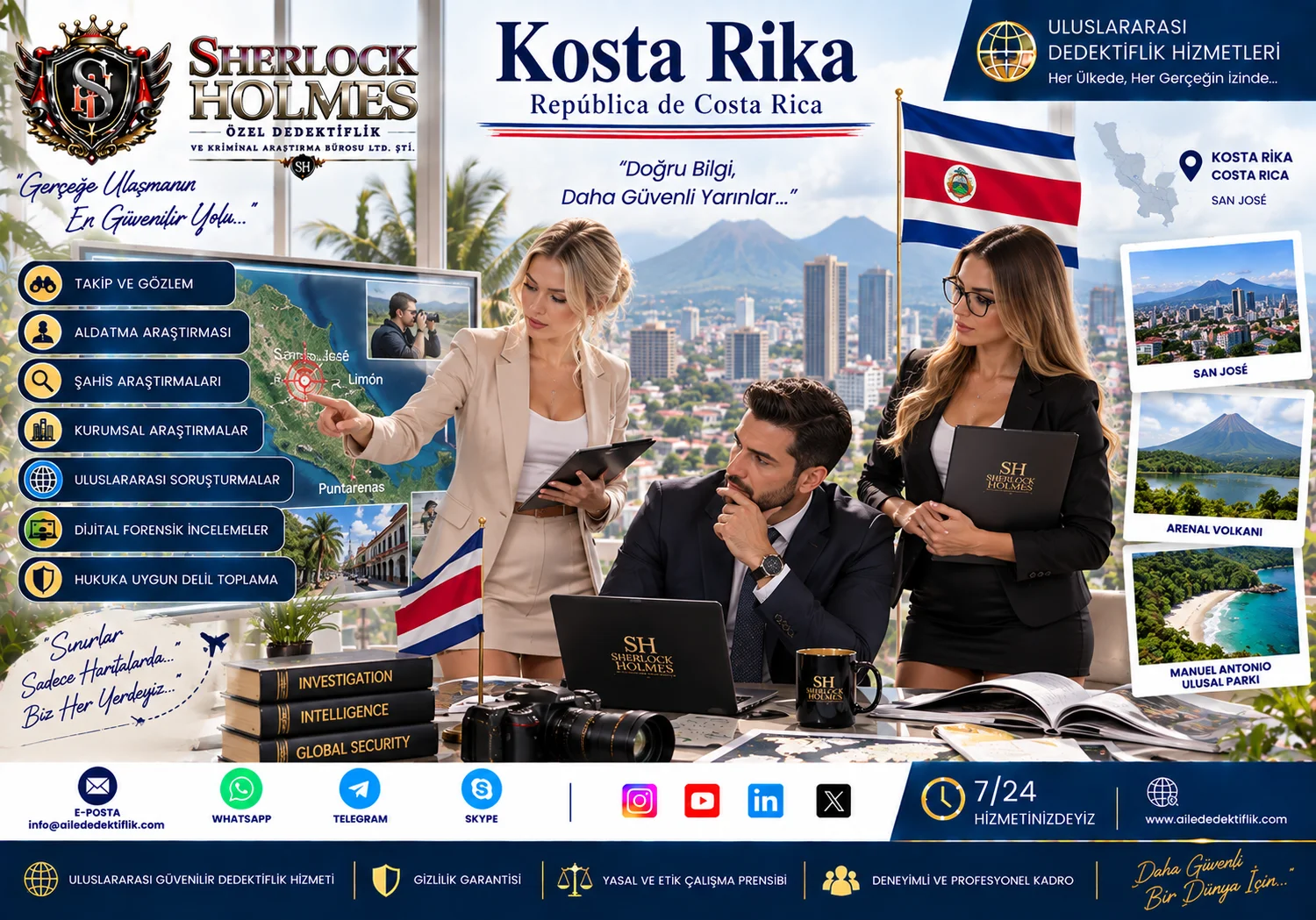Kosta Rika Özel Dedektiflik Hizmetleri