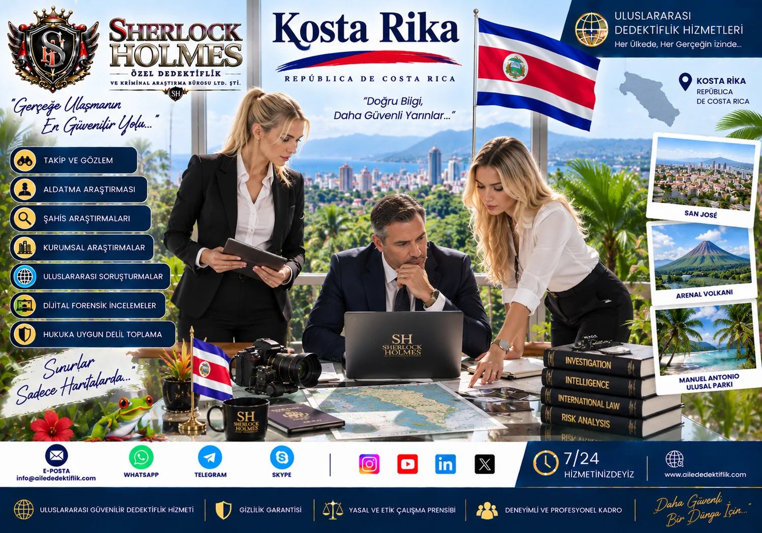 3. Liberia, Limón, Heredia ve Alajuela Özel Dedektiflik