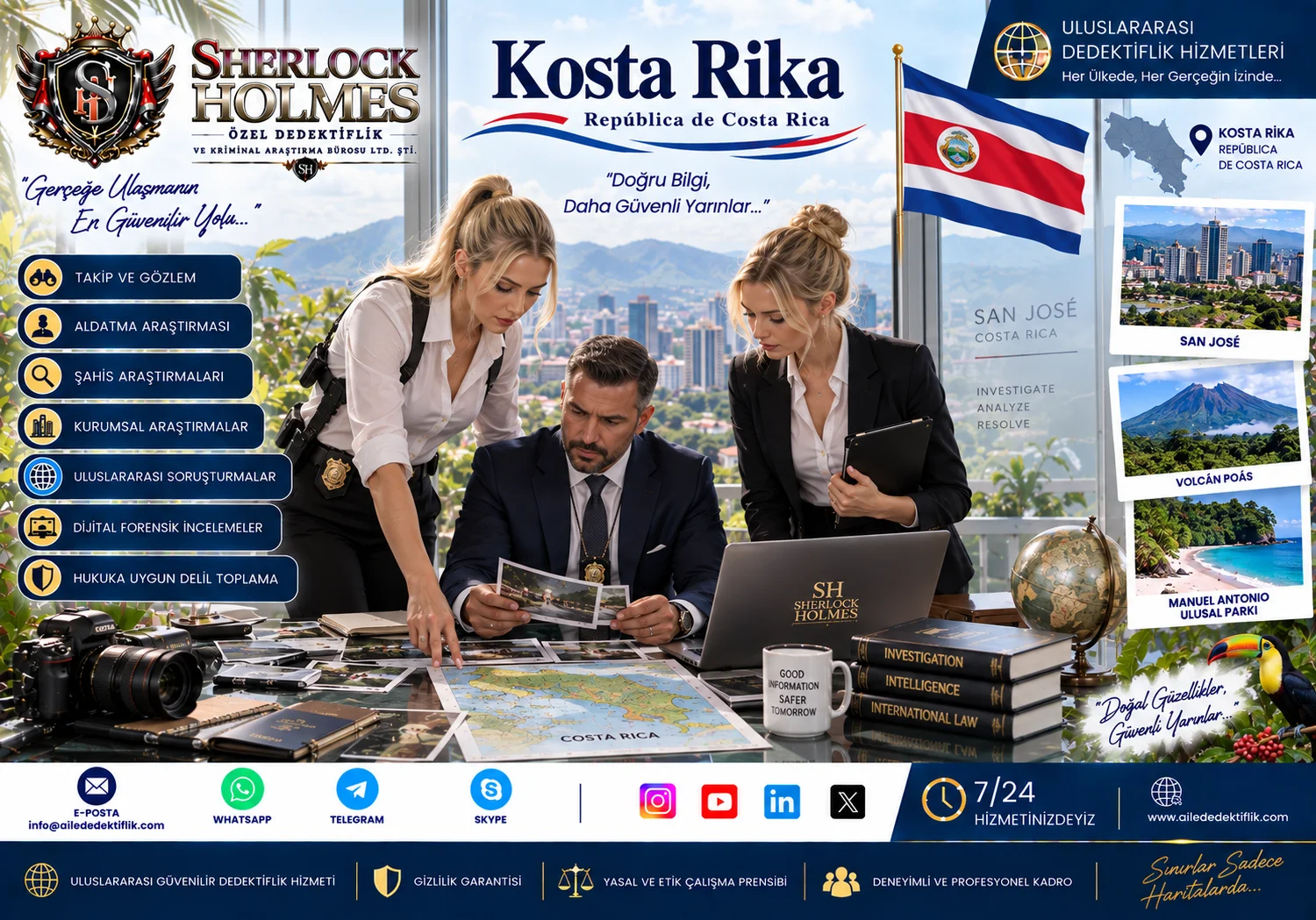 5. Kosta Rikada Özel Dedektif Fiyatları ve Dedektiflik Ücretleri