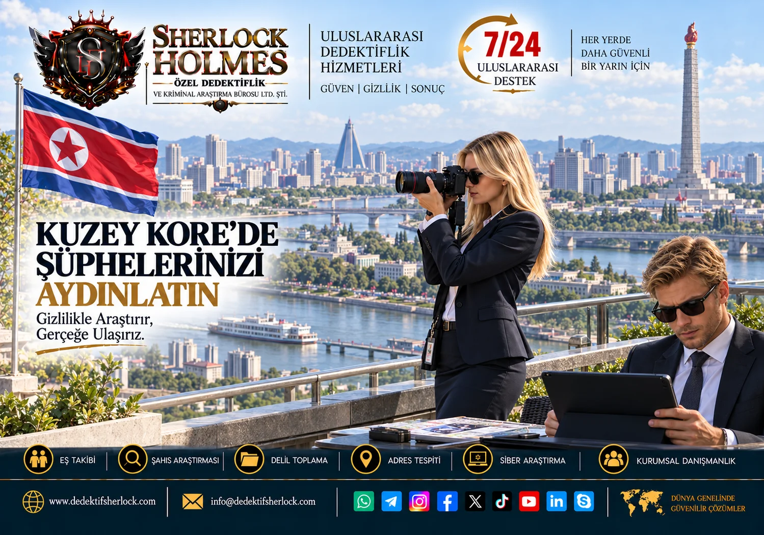 Kuzey Kore Özel Dedektiflik Hizmetleri | Profesyonel Araştırma ve Takip Çözümleri