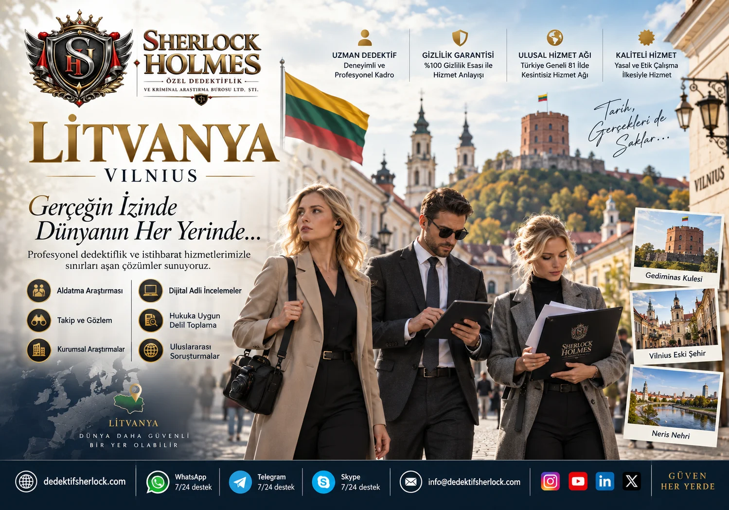 6. Litvanyada Özel Dedektif Fiyatları ve Dedektiflik Ücretleri