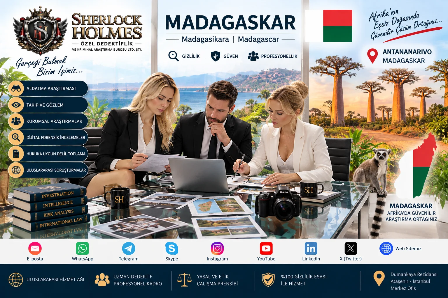 6. Madagaskarda Özel Dedektif Fiyatları ve Dedektiflik Ücretleri