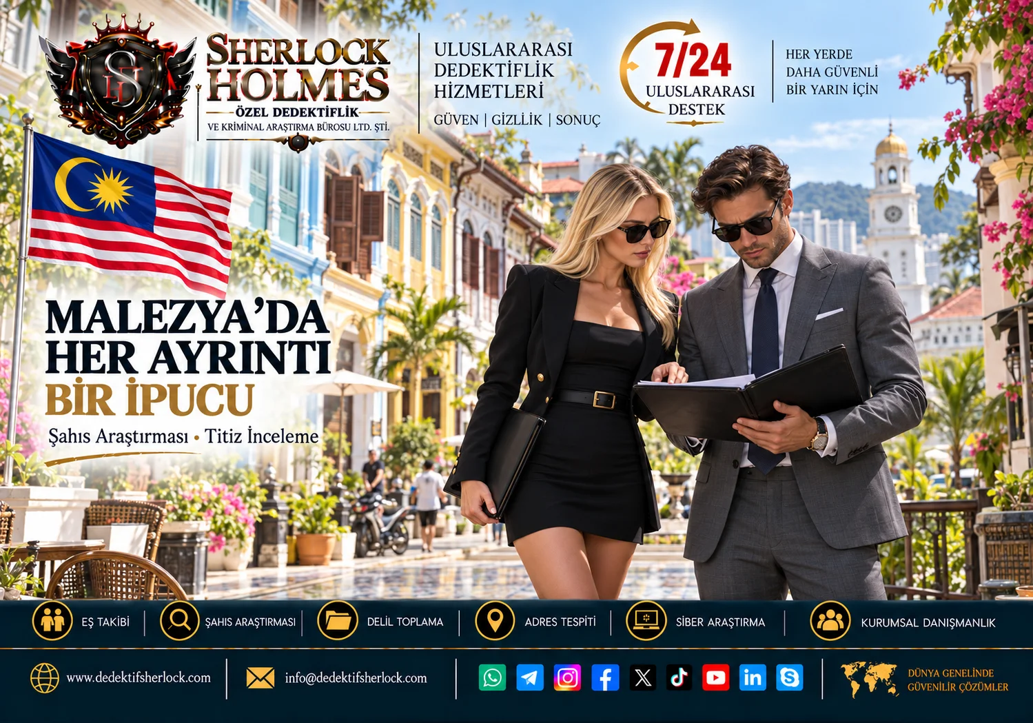 Malezya Özel Dedektiflik Hizmetleri | Profesyonel Araştırma ve Danışmanlık