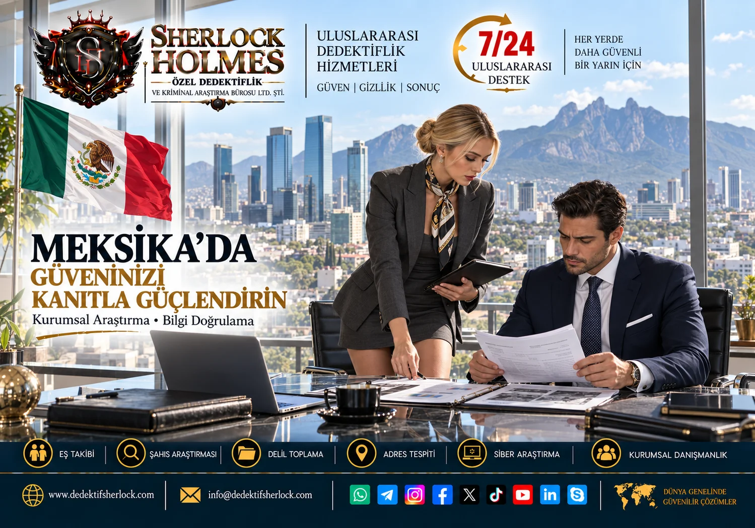 Meksika Özel Dedektiflik Hizmetleri | Profesyonel Araştırma ve Danışmanlık