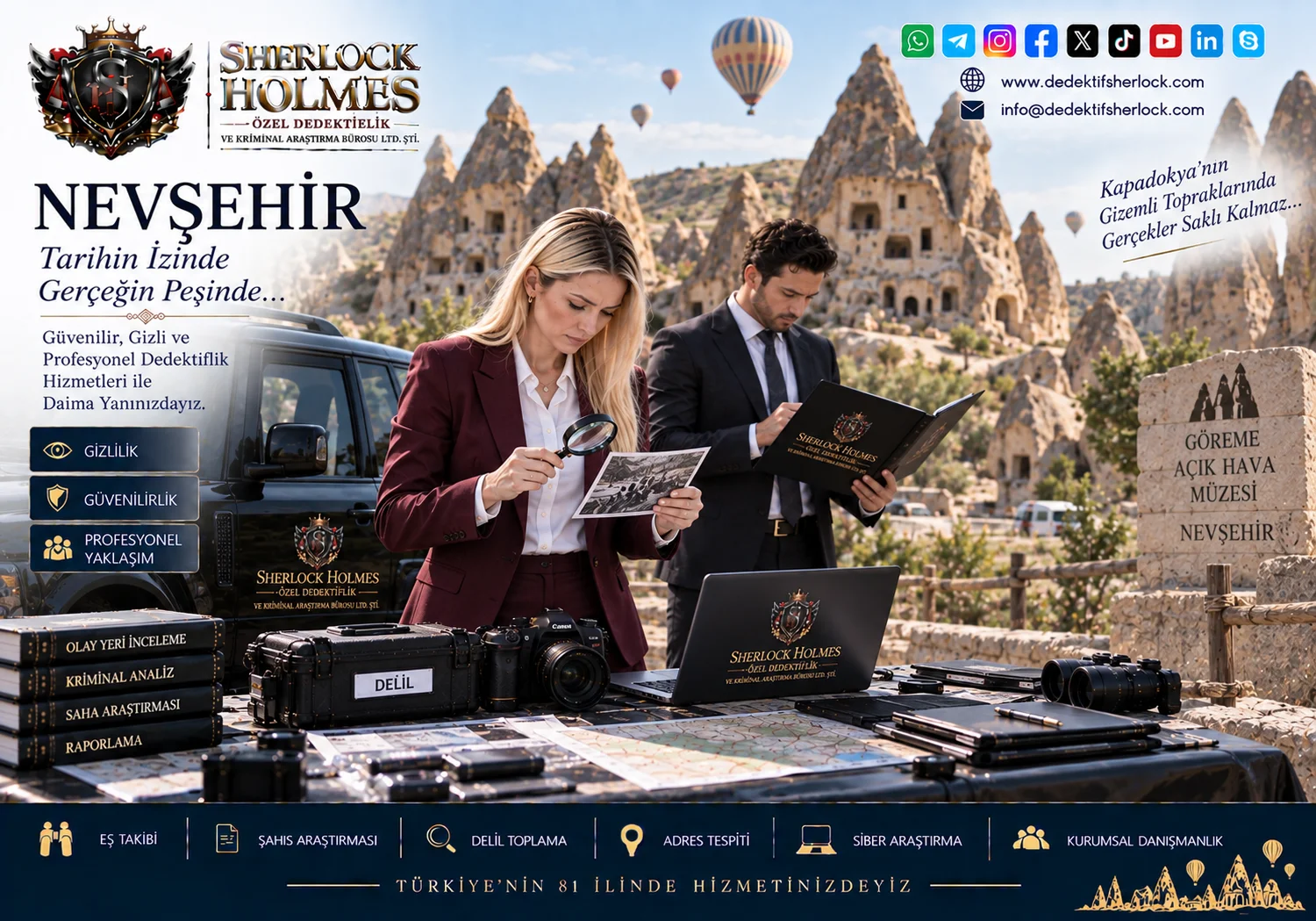 Nevşehir'de Özel Dedektiflik Hizmetleri