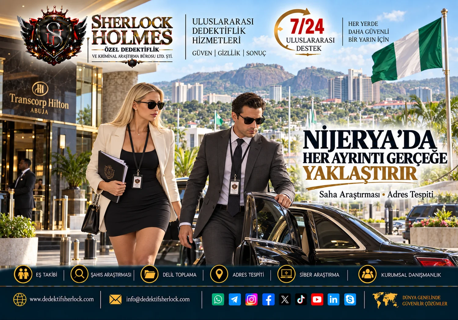 Nijerya Özel Dedektiflik Hizmetleri | Profesyonel Araştırma ve Danışmanlık