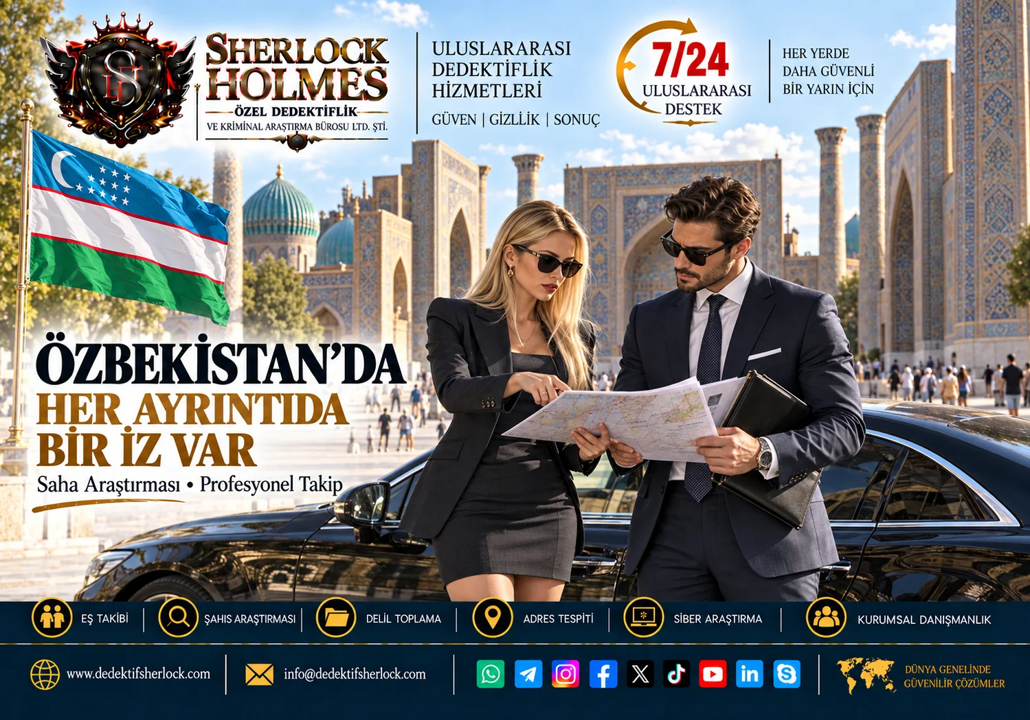 Özbekistan Özel Dedektiflik Hizmetleri | Profesyonel Araştırma ve Danışmanlık