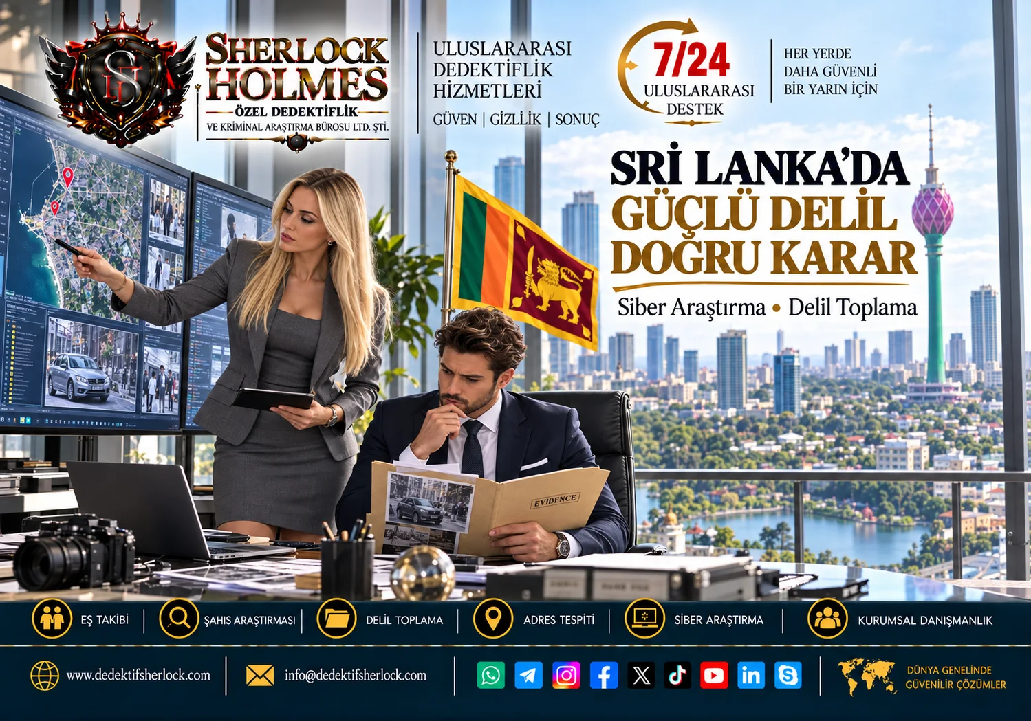 7. Sri Lankada Özel Dedektif Fiyatları ve Dedektiflik Ücretleri