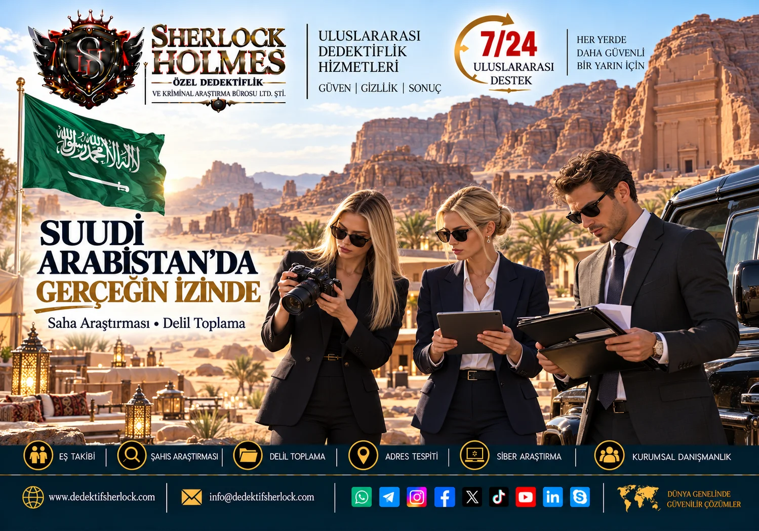 Suudi Arabistan Özel Dedektiflik Hizmetleri | Profesyonel Araştırma ve Danışmanlık