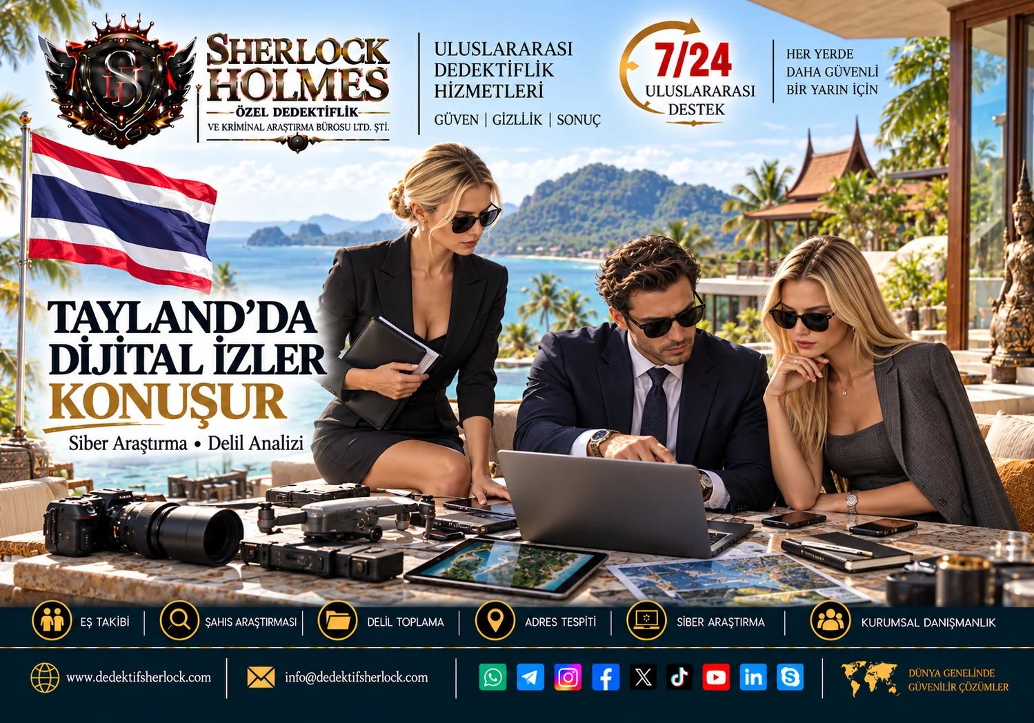 3. Phuket, Chiang Mai, Pattaya ve Hua Hin Özel Dedektiflik