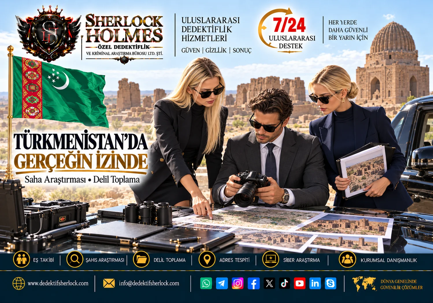 TÜRKMENİSTAN ÖZEL DEDEKTİFLİK HİZMETLERİ | ORTA ASYADA PROFESYONEL ARAŞTIRMA VE İSTİHBARAT ÇÖZÜMLERİ