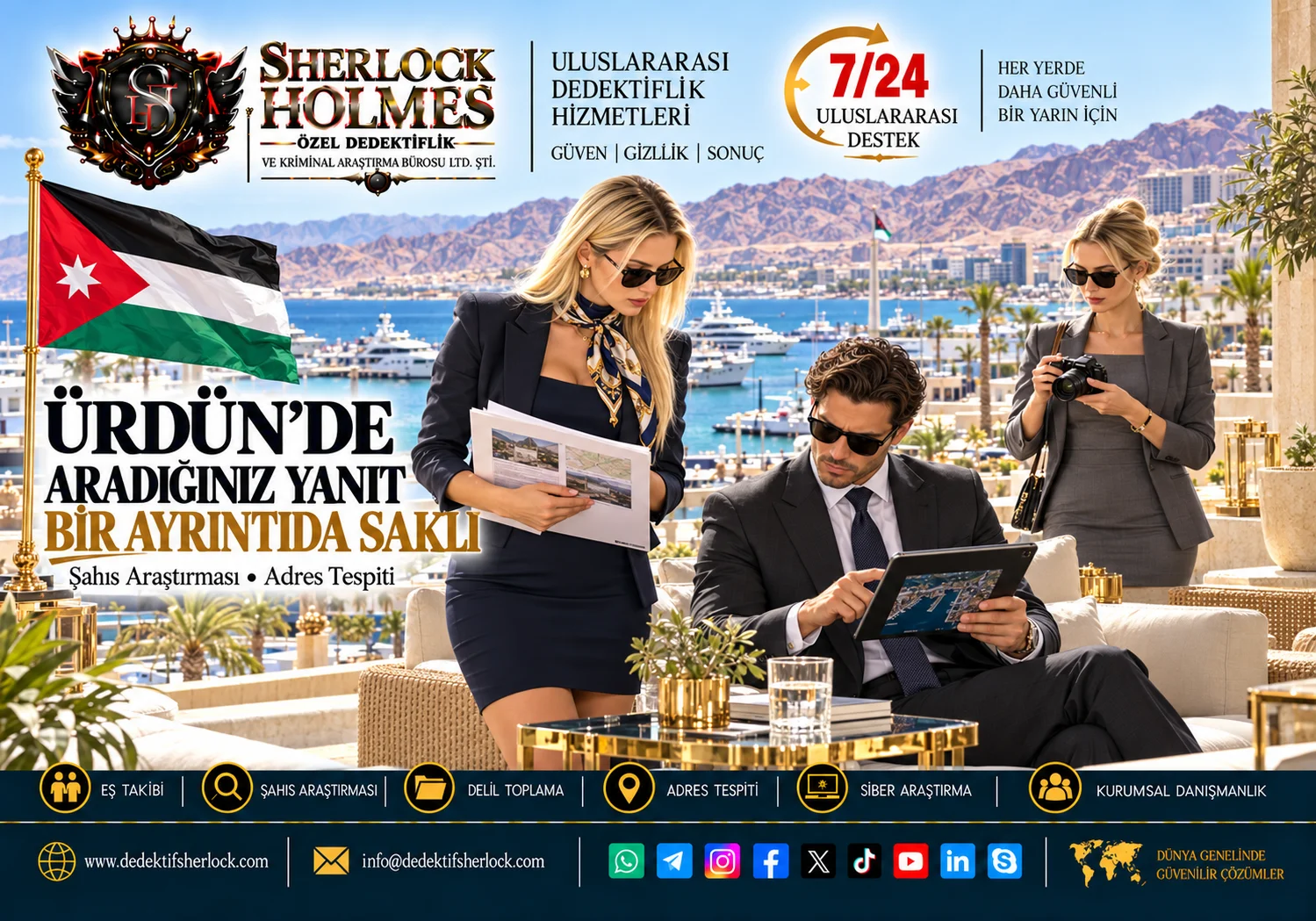 3. Zerka, İrbid, Akabe ve Petra Özel Dedektiflik