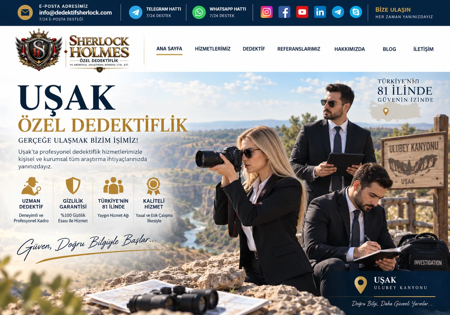 Uşak'da Özel Dedektiflik Hizmetleri