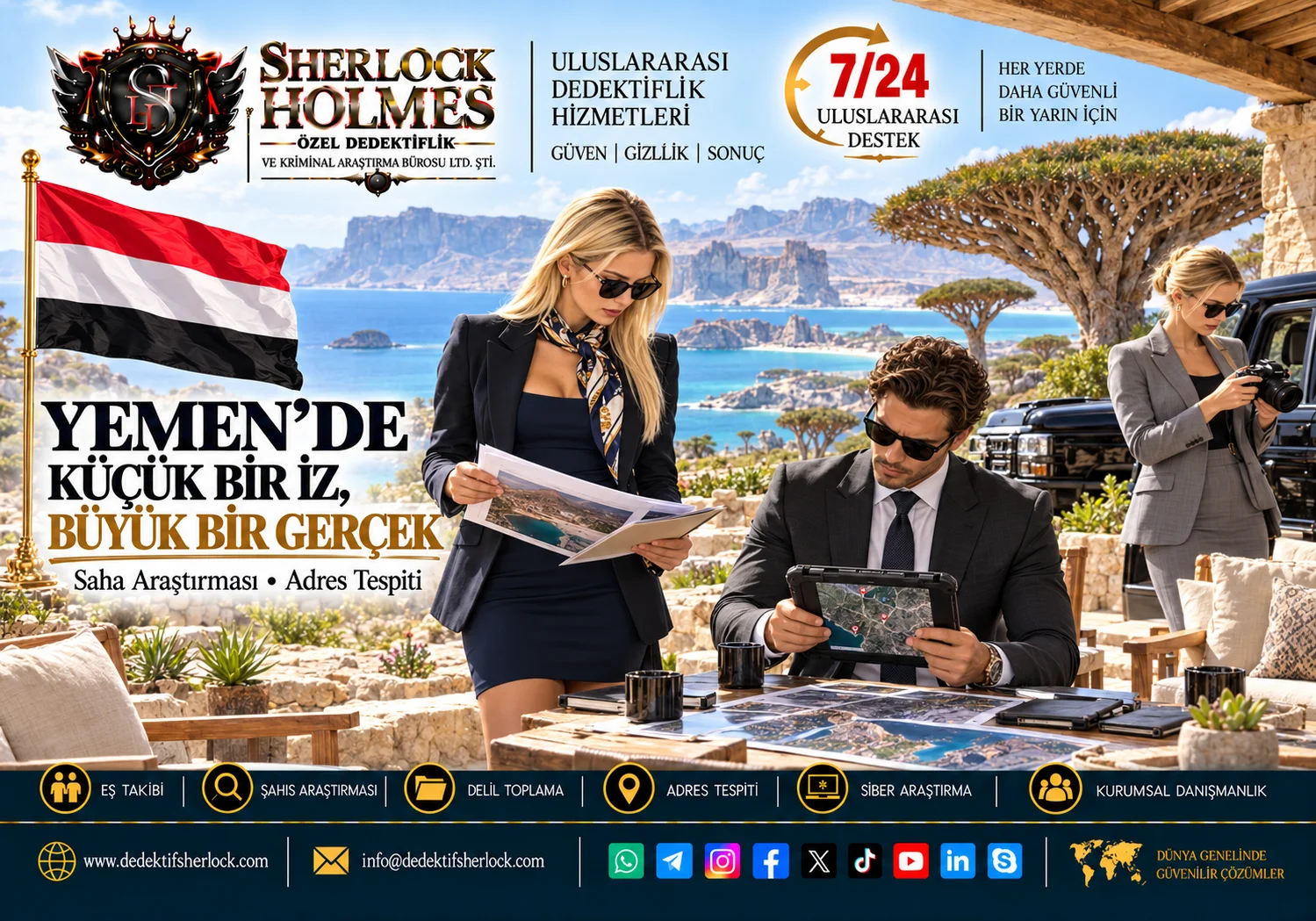 1. Yemen Özel Dedektiflik Hizmetleri | Arap Yarımadasının Kalbinde Profesyonel Araştırma