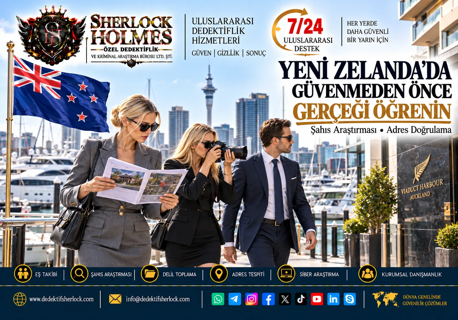 3. Wellington, Christchurch, Hamilton ve Tauranga Özel Dedektiflik