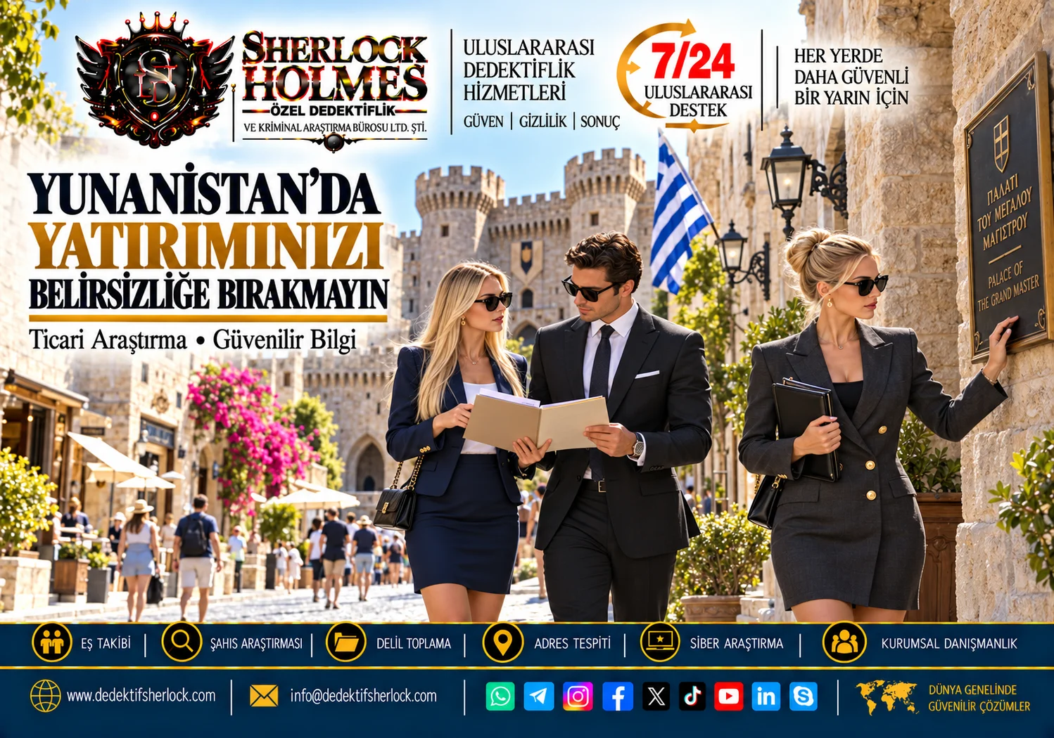 1. Yunanistan Özel Dedektiflik Hizmetleri | Akdenizin Kalbinde Profesyonel Araştırma