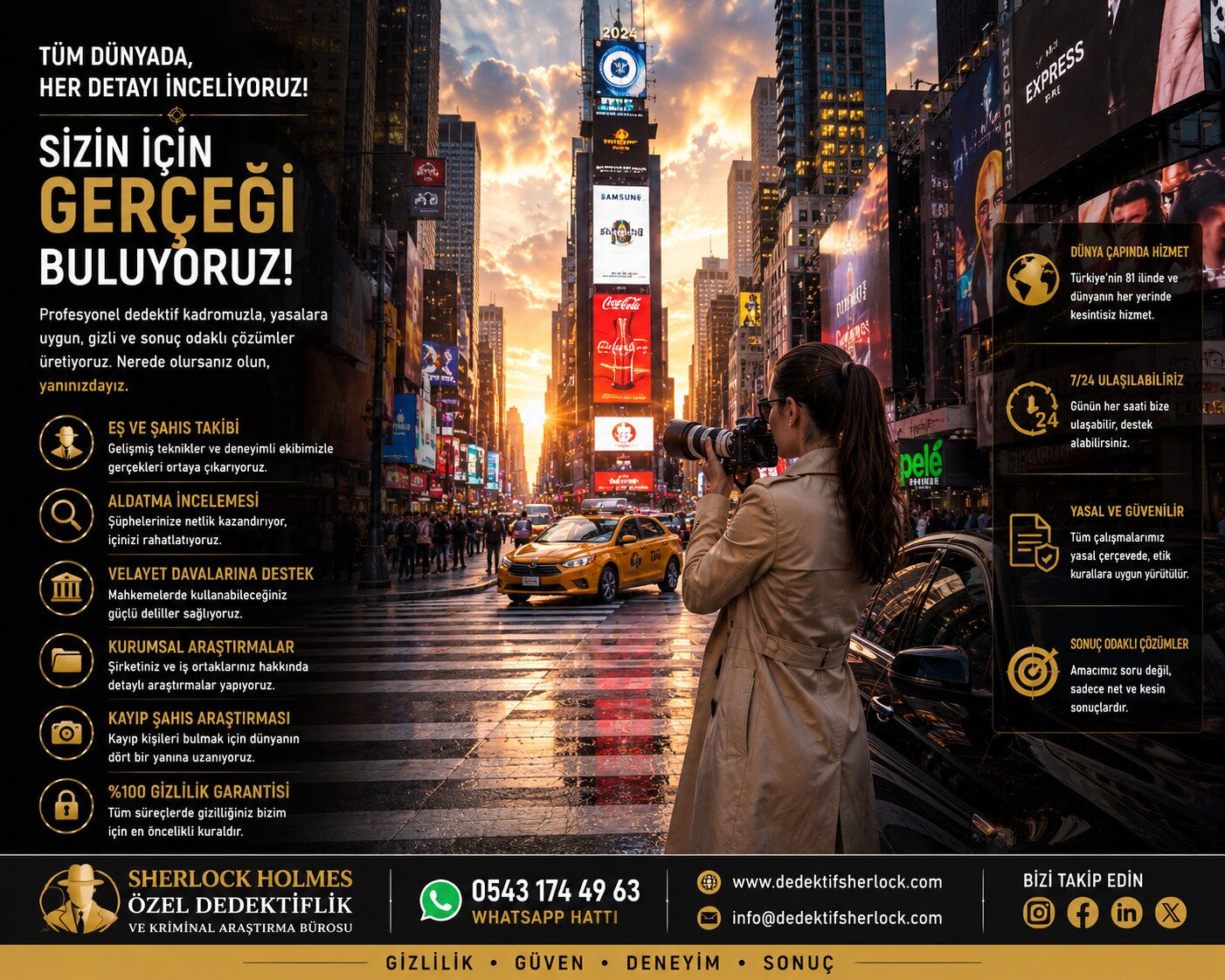 Büyük Şirketlerin Çalıştığı Profesyonel Özel Dedektiflik Büroları