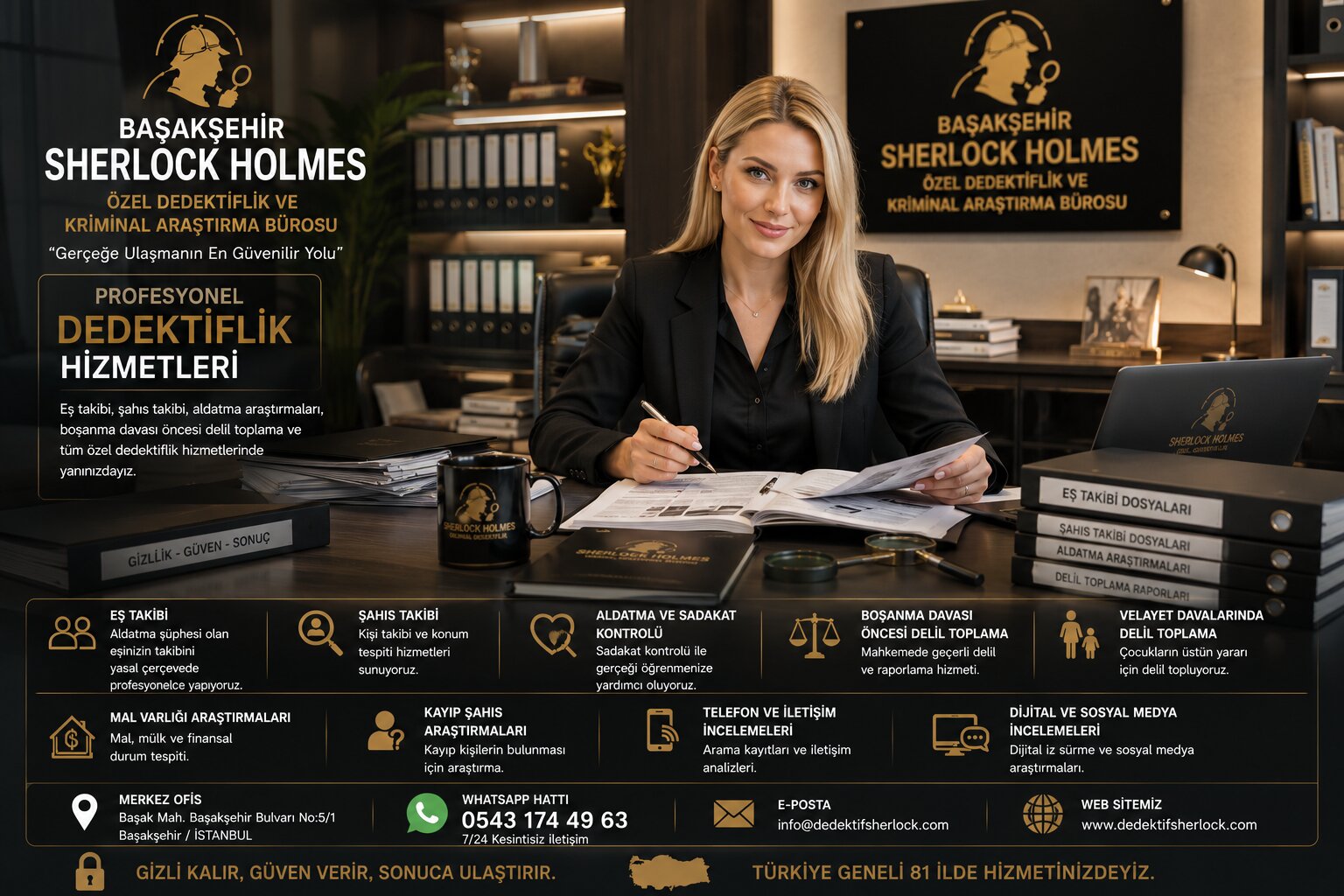 1. Sherlock Holmes Kriminal Araştırma Bürosu: Başakşehir Özel Dedektif Hizmetleri
