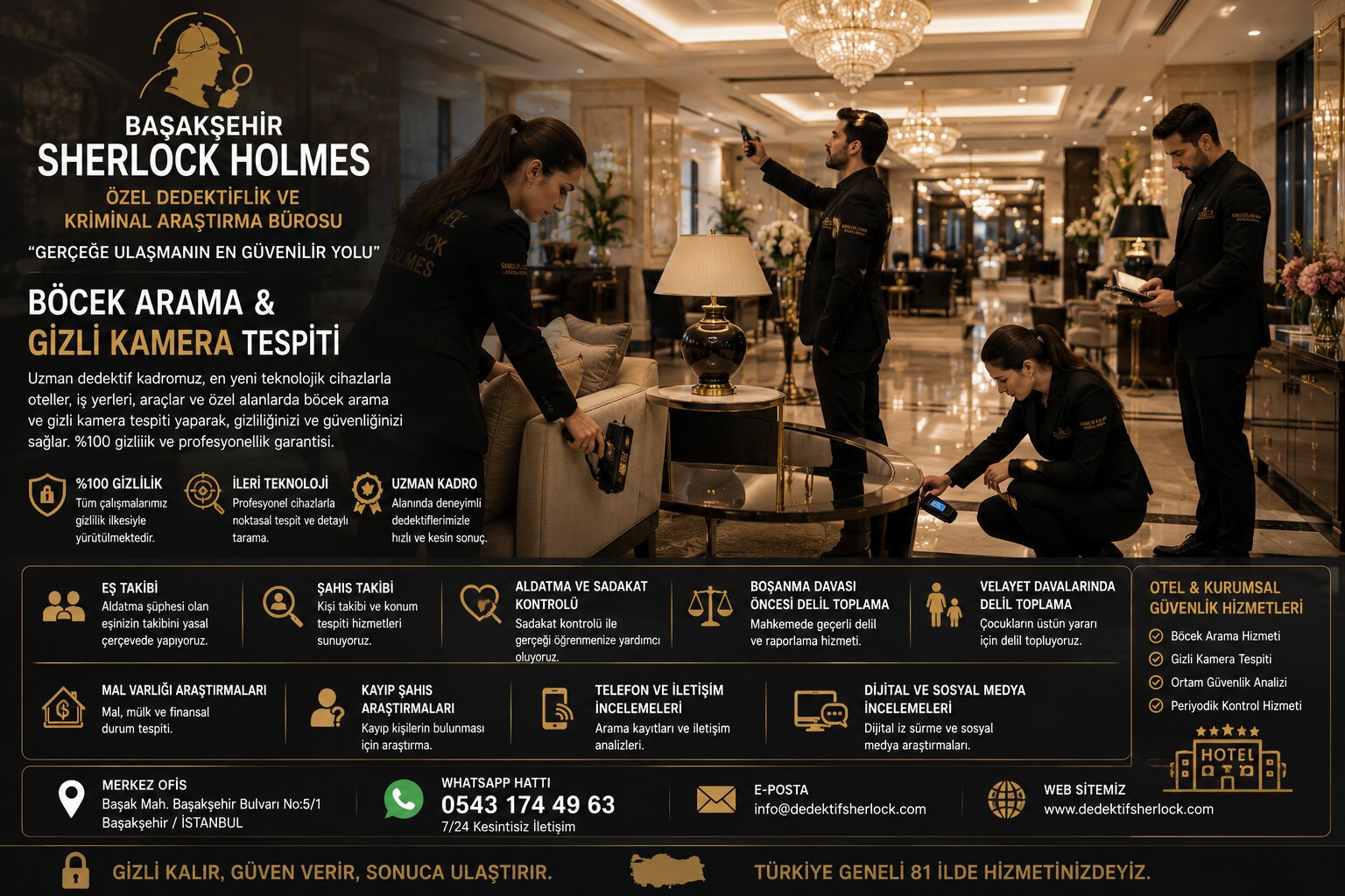 4. Sherlock Holmes Kalitesiyle Başakşehir'in En Güvenilir Dedektiflik Büroları