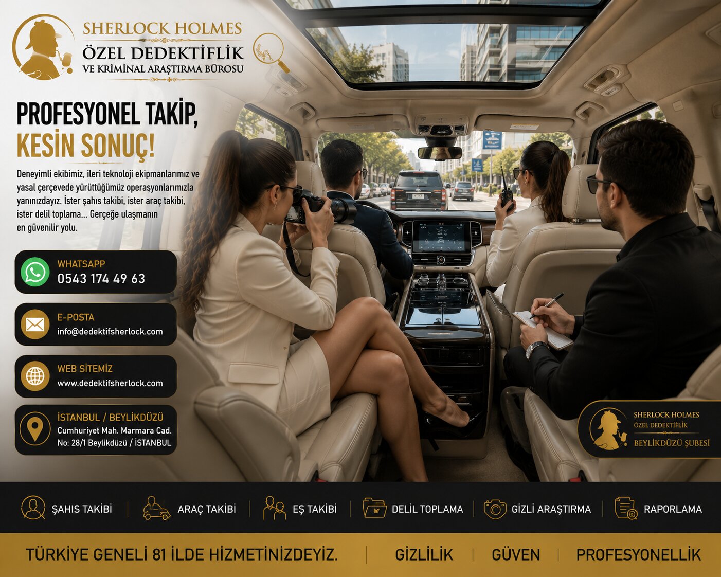 11. Beylikdüzü'nde Dedektif - Sherlock Holmes Böcek Arama, Gizli Kamera ve Dinleme Cihazı Tespiti (TSCM)